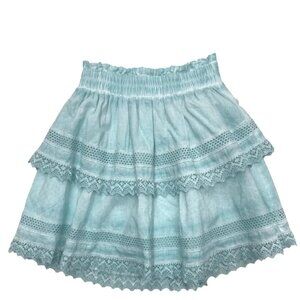KATIEJNYC ASHLEY SKIRT STONEWASH BABY BLUE JUNIOR SIZE M